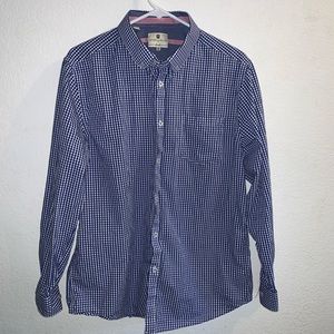 Steel & Jelly Blue & White Gingham Button Up Shirt
